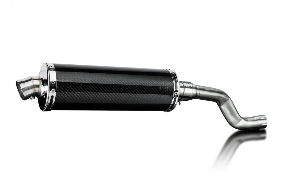 Yamaha XT500 TT500 1977-1989 350mm Oval Carbon Exhaust Silencer Can Kit