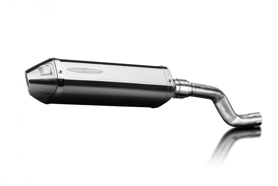 Yamaha XT500 TT500 1977-1989 320mm Tri-Oval Stainless Exhaust Silencer Can Kit