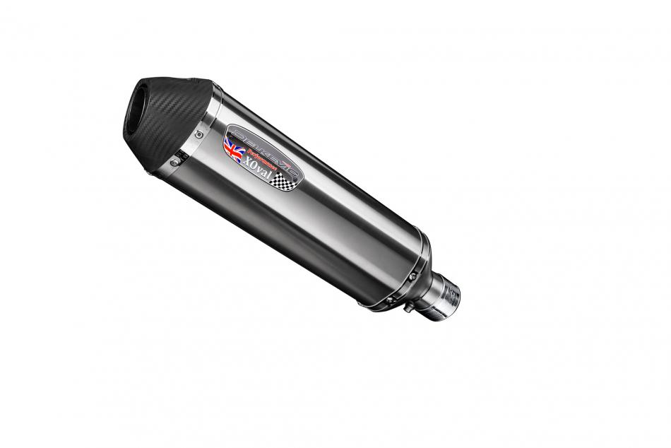 TIGER 900 GT 2020-2023 / XOVAL 343mm (13.5 inch) RH SILENCER BRUSH 304 STAINLESS STEEL