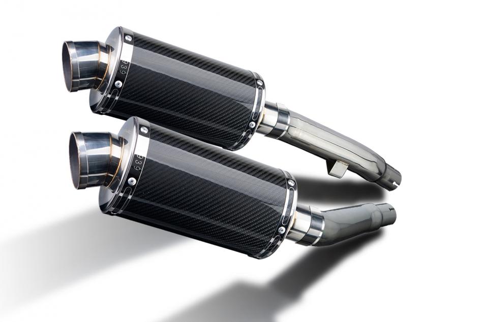 YAMAHA XJ900S DIVERSION 94-03 225mm OVAL CARBON SILENCER EXHAUST KIT