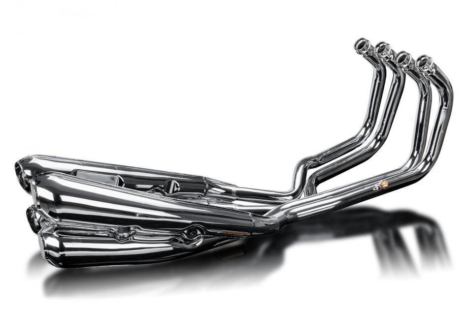 Kawasaki Z900RS SE 2018-2024 Z1 Z1B Style 4-4 Chrome Exhaust System Silencers