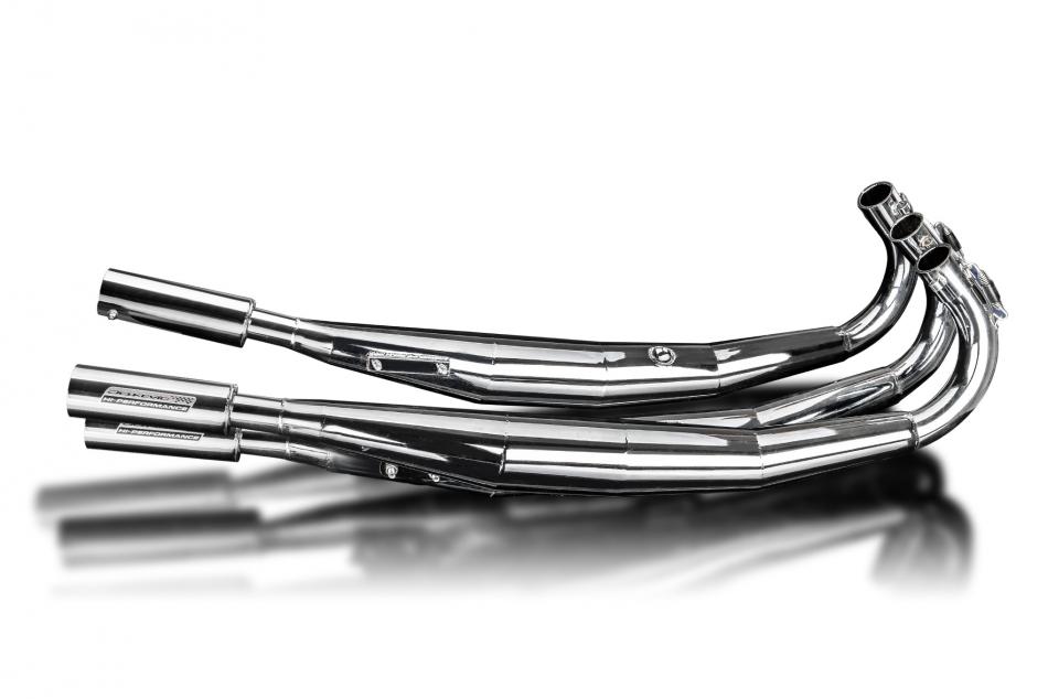 Kawasaki H2 H2A H2B H2C 1972-1975 Complete Delkevic Chrome Exhaust System