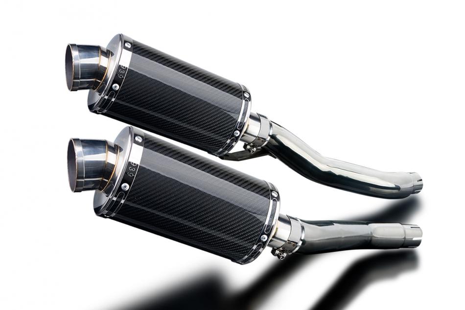 YAMAHA XJ600N XJ600S DIVERSION 92-04 225mm OVAL CARBON SILENCER EXHAUST