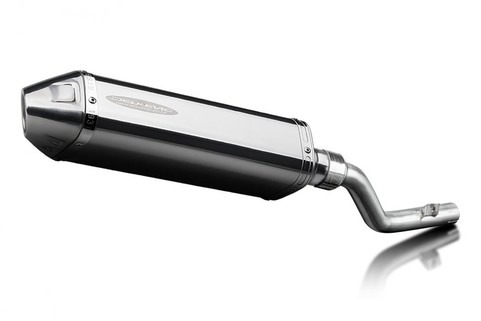 Suzuki DR350 1990-1999 320mm Tri-Oval Stainless Exhaust Silencer Can Kit