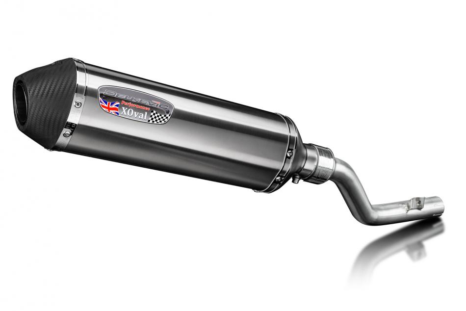 Suzuki DR350 1990-1999 343mm X-Oval Stainless Exhaust Silencer Can Kit