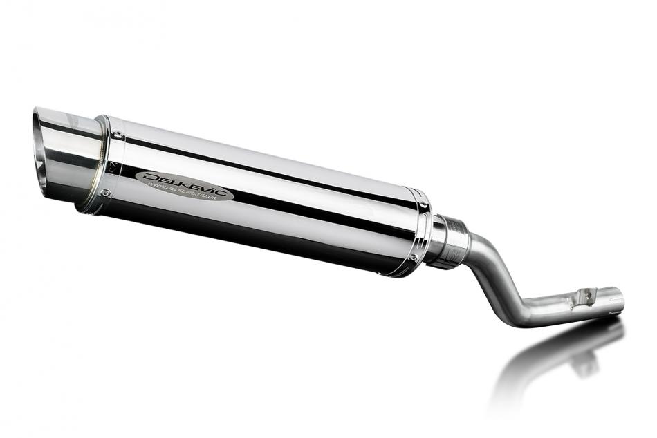 Suzuki DR350 1990-1999  350mm Round Stainless Exhaust Silencer Can Kit