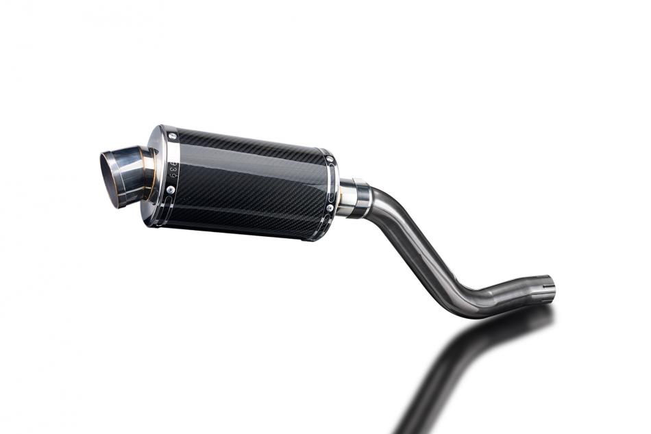 KLR600 KL600 B1-B9 1985-1994 / DS70 OVAL 225mm (9 inch) CARBON FIBRE SILENCER
