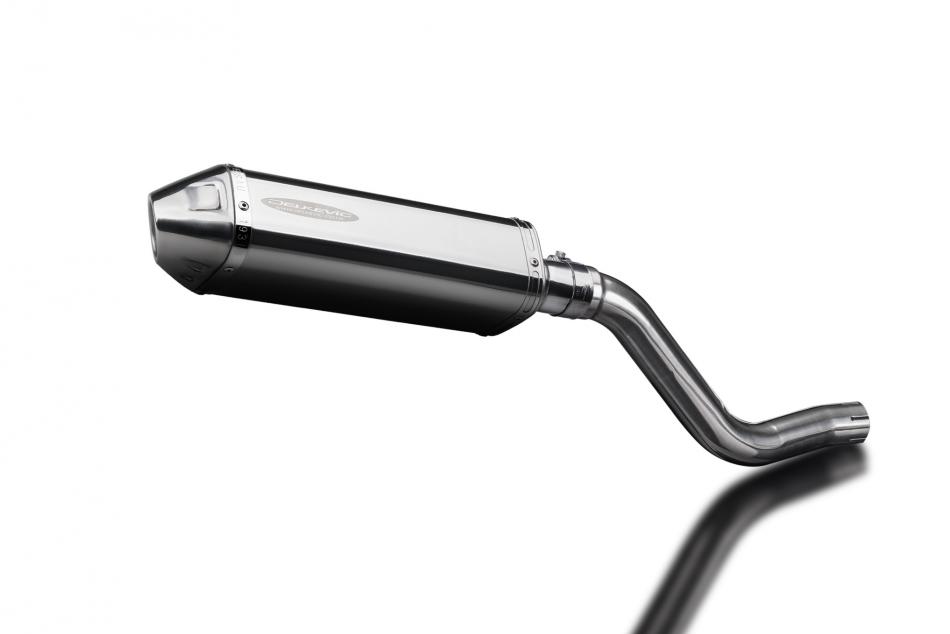 KLR600 KL600 B1-B9 1985-1994 / TRI-OVAL 320mm (13 inch) RH SILENCER 304 STAINLESS STEEL