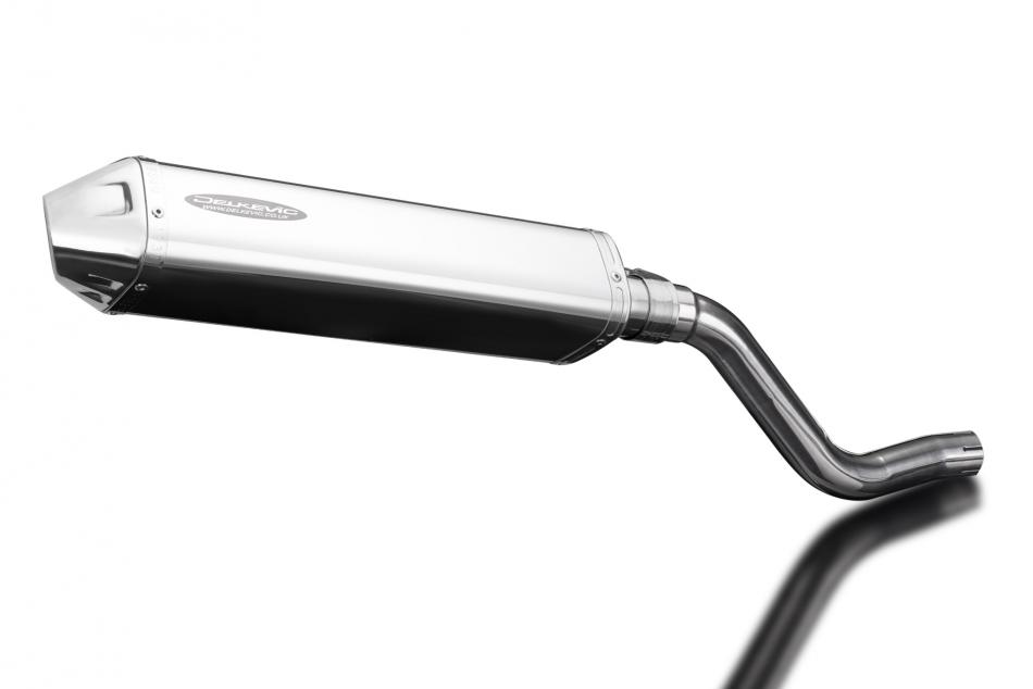 KLR600 KL600 B1-B9 1985-1994 / TRI-OVAL 420mm (17 inch) RH SILENCER 304 STAINLESS STEEL