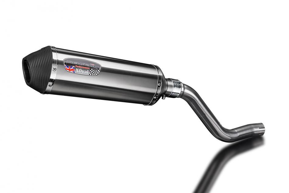 KLR600 KL600 B1-B9 1985-1994 / XOVAL 343mm (13.5 inch) RH SILENCER BRUSH 304 STAINLESS STEEL