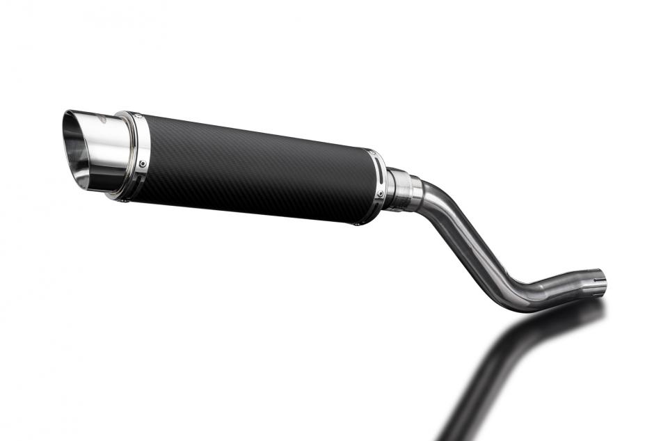 KLR600 KL600 B1-B9 1985-1994 / DL10 ROUND 350mm (14 inch) CARBON FIBRE SILENCER