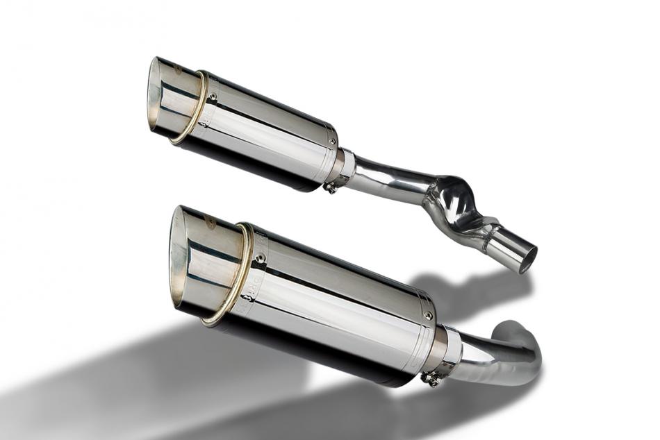 HONDA CBR1000F 1987-1999 200mm ROUND STAINLESS SILENCER EXHAUST KIT