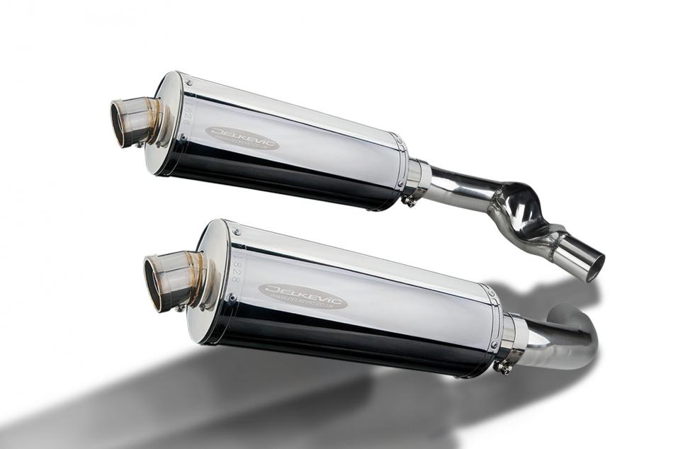 HONDA CBR1000F 1987-1999 350mm OVAL STAINLESS BSAU SILENCER EXHAUST KIT