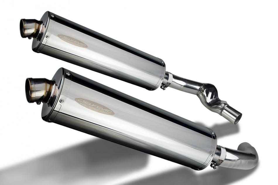 HONDA CBR1000F 1987-1999 450mm OVAL STAINLESS BSAU SILENCER EXHAUST KIT