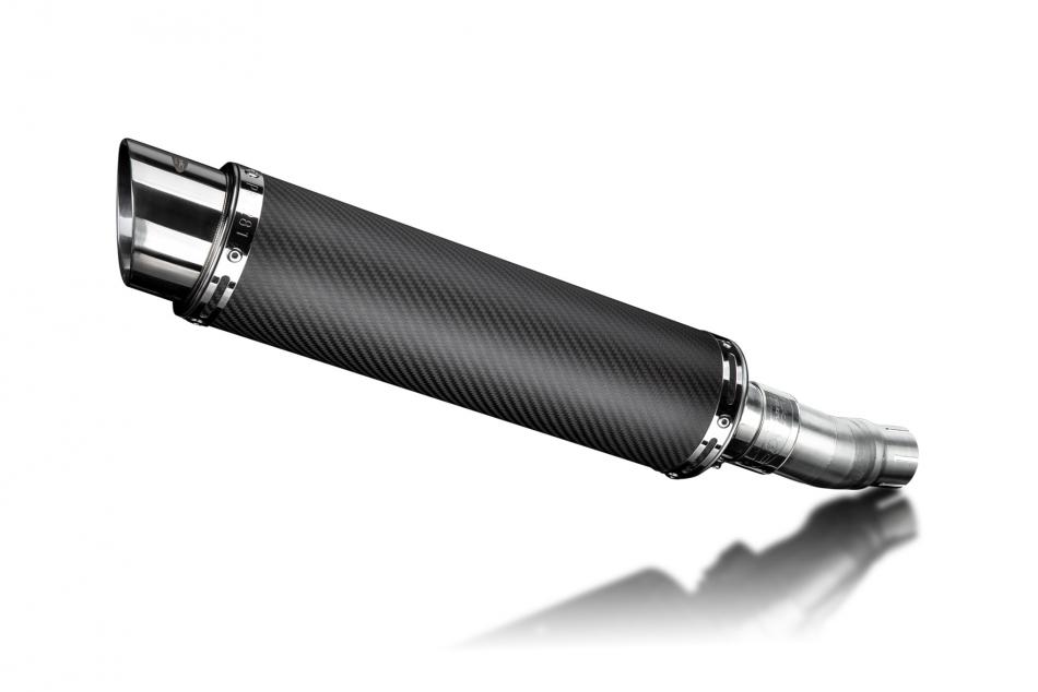 CFMOTO 450SR 2023-2025 350mm Round Carbon Exhaust Silencer Can Kit