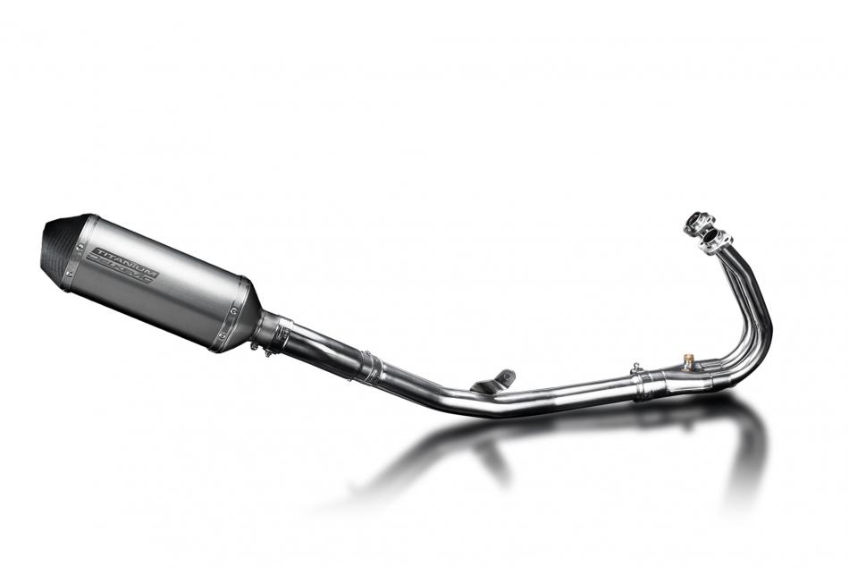 NINJA 400 2018-2024 / XOVAL 260mm (10 inch) TITANIUM SILENCER 2 into 1 COMPLETE SYSTEM