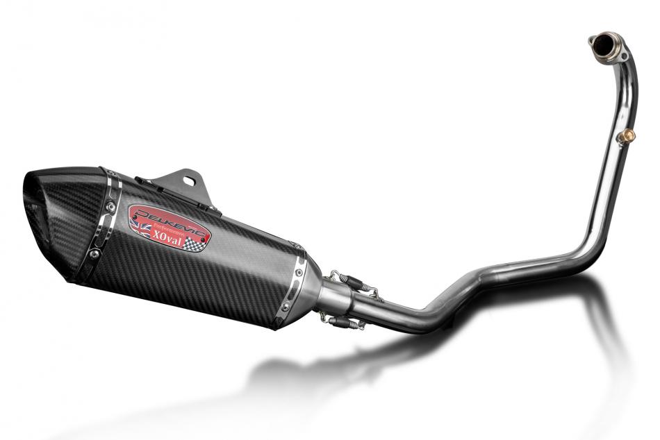 BN125 Complete Full Exhaust J130 Carbon Silencer Stainless Downpipe
