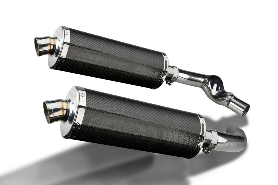 HONDA CBR1000F 1987-1999 350mm CARBON BSAU SILENCER EXHAUST KIT
