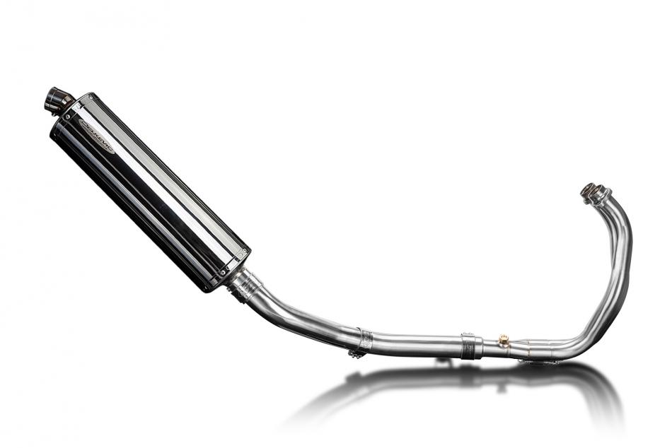 Yamaha XT700 Tenere World Raid 22-24 Exhaust 2-1 450mm Oval Stainless Silencer