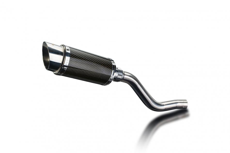 KLR650 F-G-H Adventure - Traveler 2022-2025 / MINI 200mm (8 inch) ROUND CARBON FIBRE SILENCER