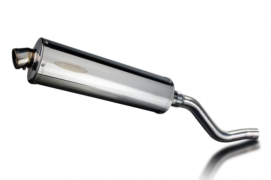 KLR650 F-G-H Adventure - Traveler 2022-2025 / OVAL 450mm (18 inch) SILENCER 304 STAINLESS STEEL