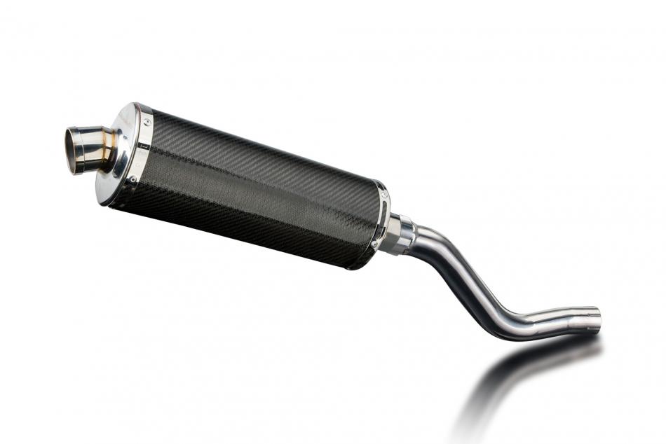 KLR650 F-G-H Adventure - Traveler 2022-2025 / OVAL 350mm (14 inch) CARBON FIBRE SILENCER