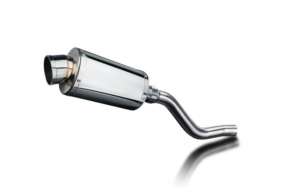 KLR650 F-G-H Adventure - Traveler 2022-2025 / SS70 OVAL 225mm (9 inch) SILENCER 304 STAINLESS STEEL