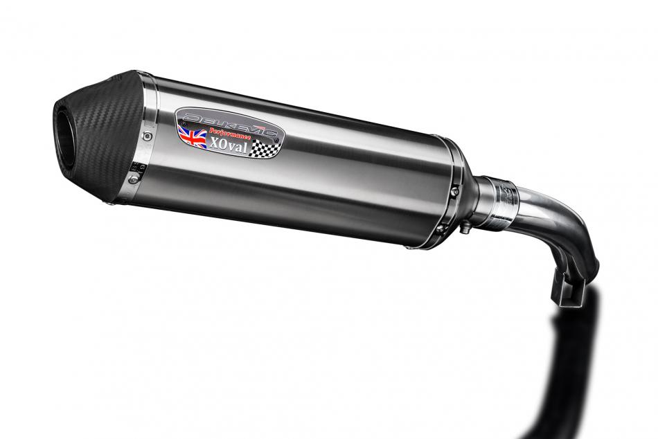 VERSYS 1100 2025 / XOVAL 343mm (13.5 inch) RH SILENCER BRUSH 304 STAINLESS STEEL