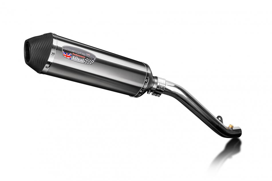 ZX6R NINJA 2024-2025 / XOVAL 343mm (13.5 inch) RH SILENCER BRUSH 304 STAINLESS STEEL