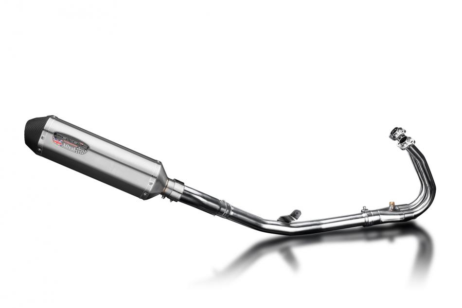 NINJA 500 2024-2025 / XOVAL 343mm (13.5 inch) RH SILENCER 4 into 1 COMPLETE SYSTEM BRUSH 304 STAINLE