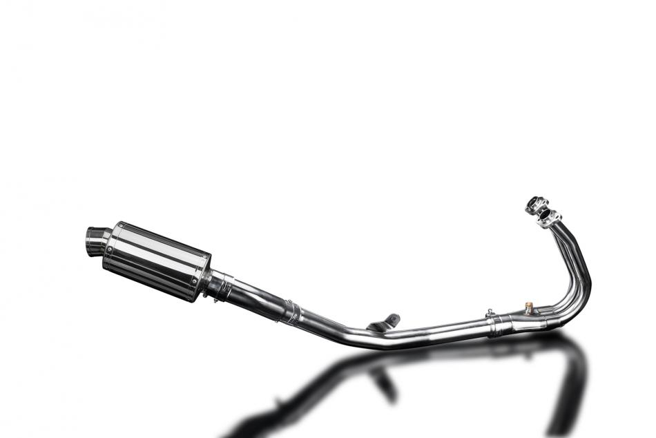 NINJA 500 2024-2025 / SS70 OVAL 225mm (9 inch) SILENCER 2 into 1 COMPLETE SYSTEM 304 STAINLESS STEEL