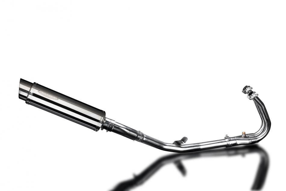 NINJA 500 2024-2025 / SL10 ROUND 350mm (14 inch) SILENCER 2 into 1 COMPLETE SYSTEM 304 STAINLESS STE