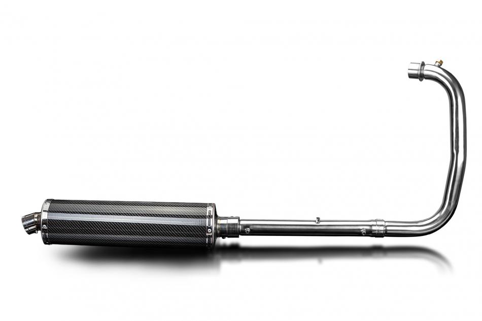 Royal Enfield 350 Classic 22-24 Bullet 23-24 Exhaust 450mm Oval Carbon Silencer