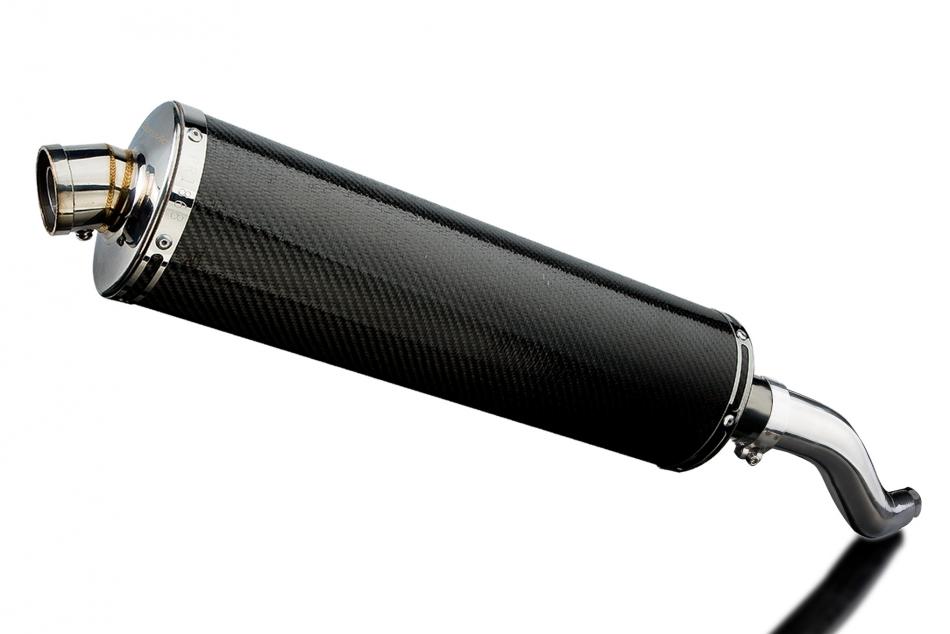 KAWASAKI Z750 2007-2012 450mm OVAL CARBON BSAU SILENCER EXHAUST KIT