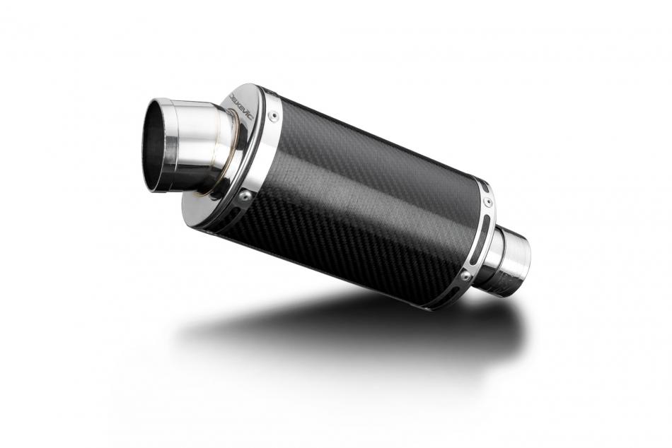 CLASSIC 350 2022-2024 / BULLET 350 2023-2024 / DS70 OVAL 225mm (9 inch) CARBON FIBRE SILENCER