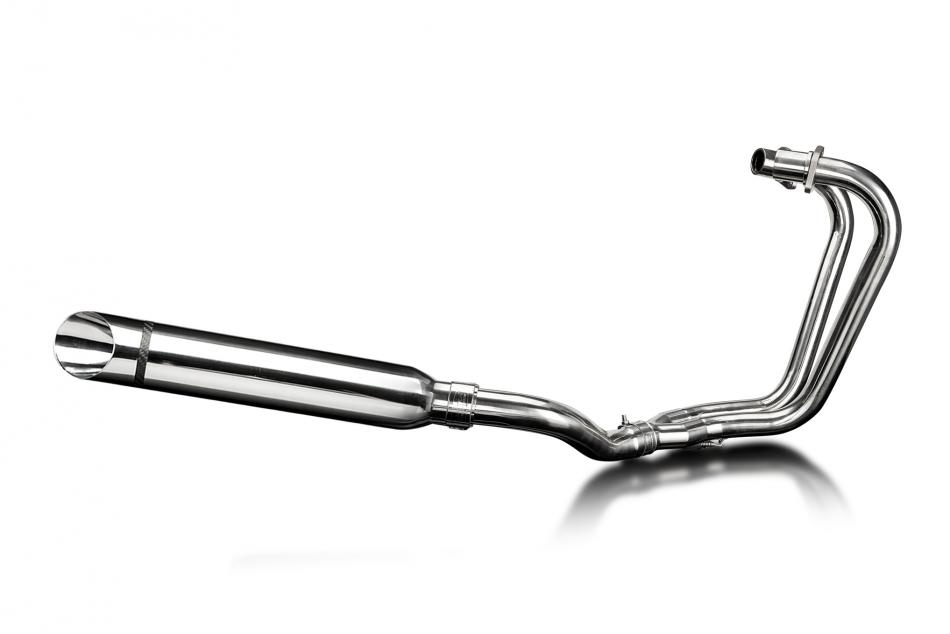 CB400N CB250N SUPER DREAM HAWK 1978-1982 / 2 into 1 COMPLETE SYSTEM 410mm CUSTOM SILENCER WITH SLASH