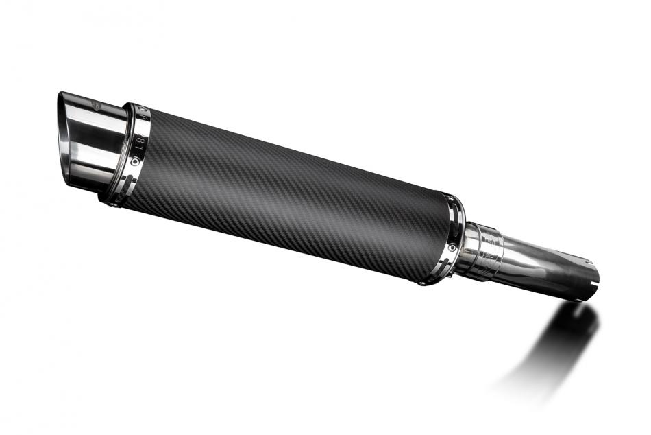 XL750 TRANSALP 2023-2025 / DL10 ROUND 350mm (14 inch) CARBON FIBRE SILENCER