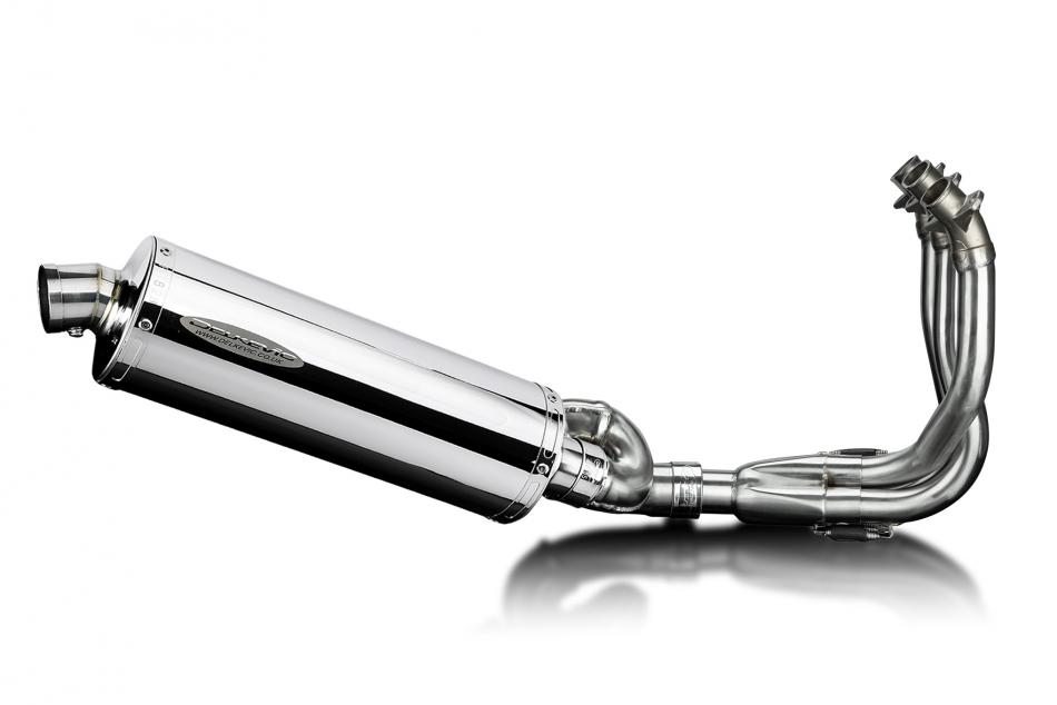 STREET TRIPLE 765 RS 2025 OVAL 350mm SILENCER 3 into 1 COMPLETE SYSTEM 304 STAINLESS STEEL