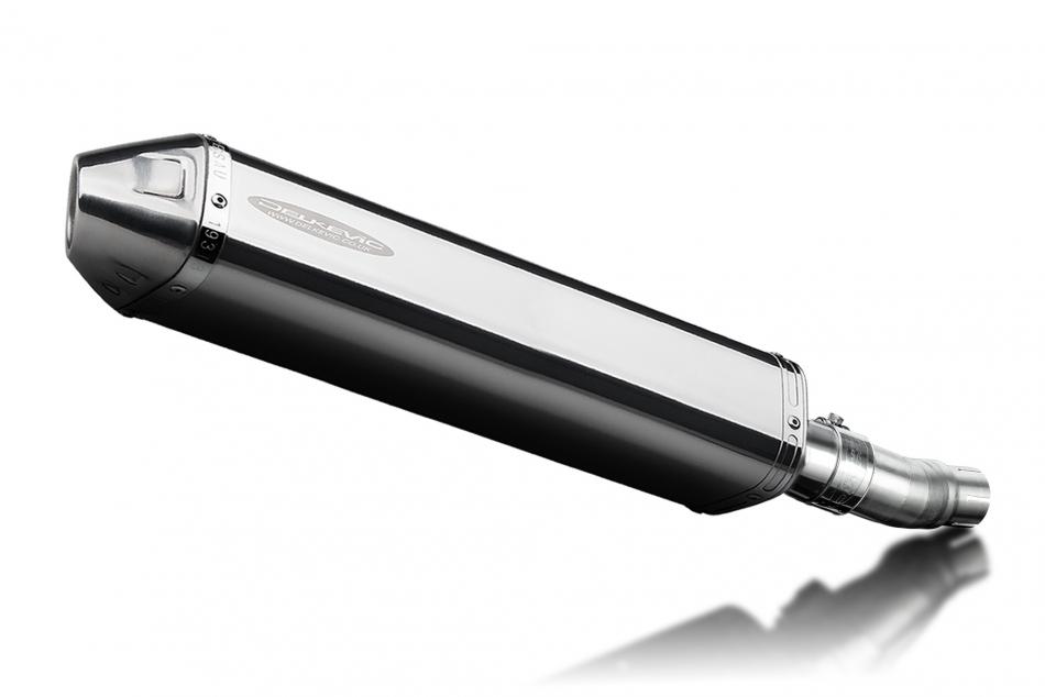 CFMOTO 450MT 2023-2025 / TRI-OVAL 420mm (17 inch) RH SILENCER 304 STAINLESS STEEL