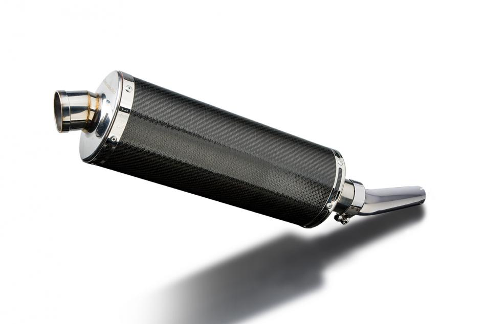 Honda CBF600S CBF600 2004-2007 350mm Oval Carbon Exhaust Silencer Can Kit