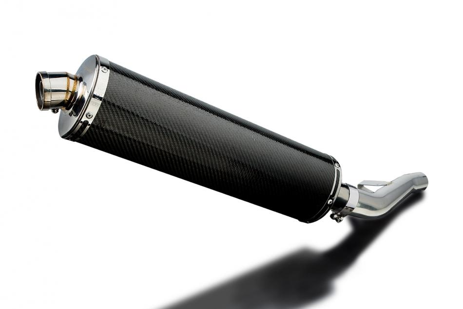 Suzuki GSX1400 2005-2009 Delkevic 450mm Oval Carbon Exhaust Silencer Can Kit