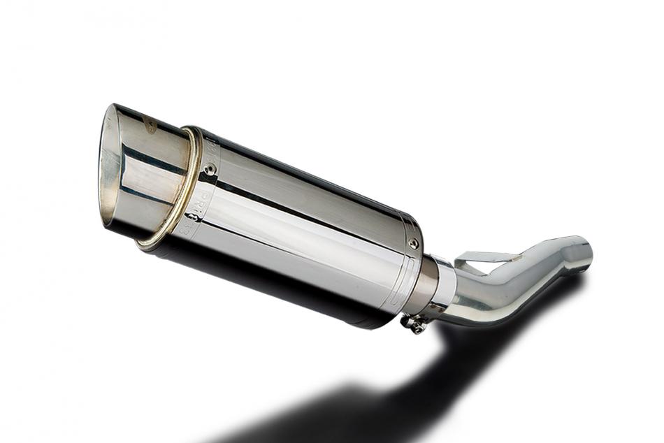 Suzuki GSX1400 2005-2009 Delkevic 200mm Round Stainless Exhaust Silencer Can Kit