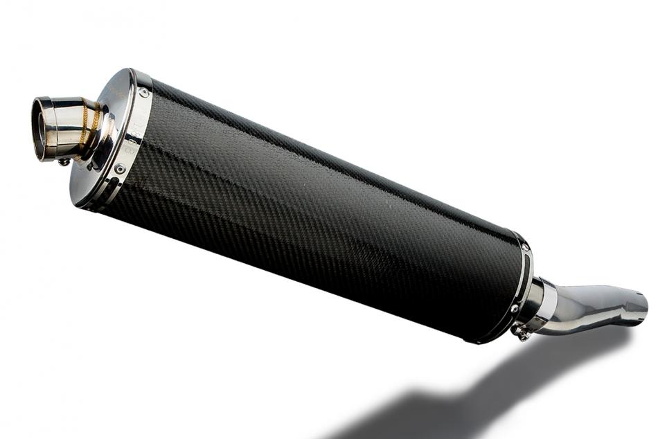 HONDA CB500 SPORT 1994-2003 450mm OVAL CARBON BSAU SILENCER EXHAUST KIT
