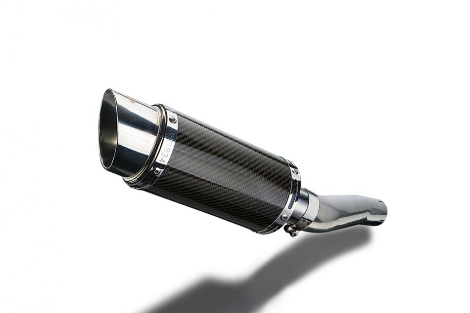 HONDA CB500 SPORT 1994-2003 200mm ROUND CARBON  SILENCER EXHAUST KIT