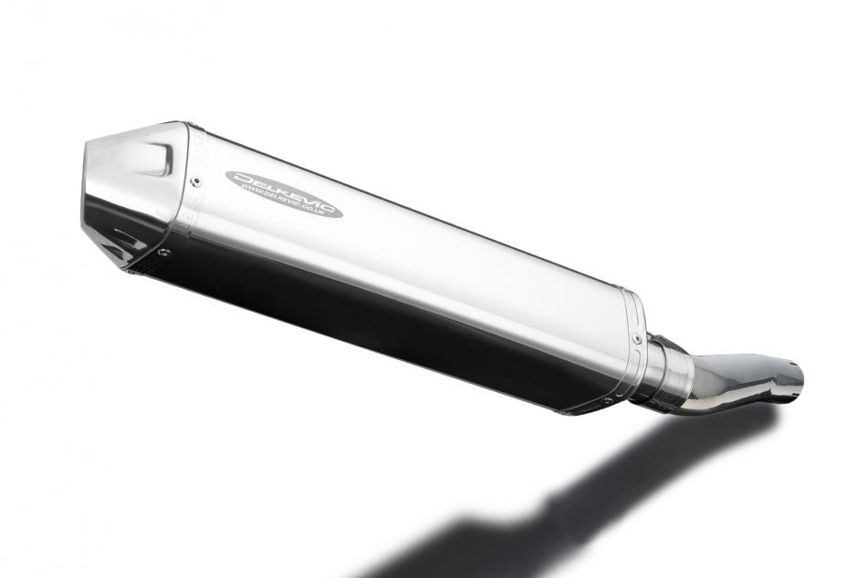 Honda CB500 CB500S Sport 94-03 420mm Tri-Oval Stainless Exhaust Silencer Can Kit