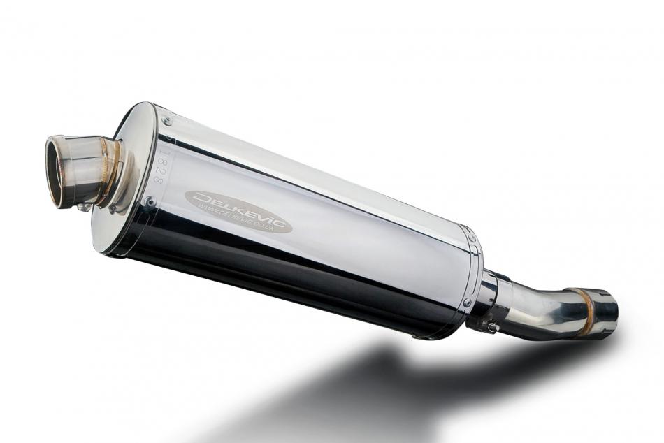 SUZUKI SV400 SV650 1998-2002 350mm OVAL STAINLESS BSAU SILENCER EXHAUST KIT