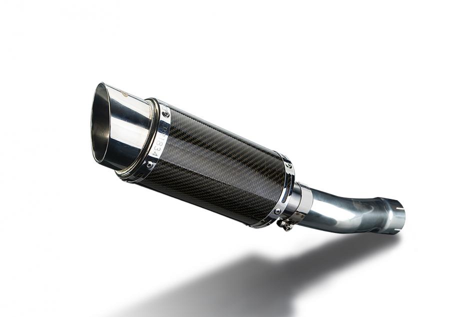 YAMAHA XJR1300 2007-2017 200mm ROUND CARBON  SILENCER EXHAUST KIT