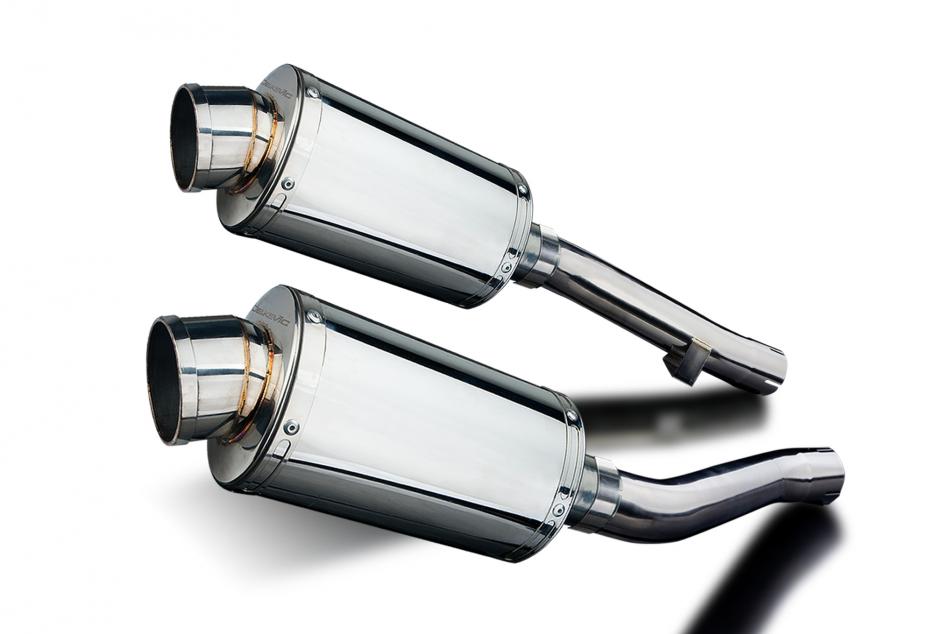 YAMAHA XJR1200 1995-1998 225mm OVAL STAINLESS SILENCER EXHAUST KIT