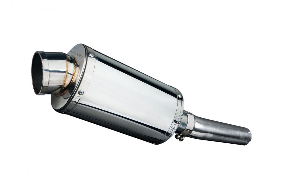 HONDA CBF600 S N 2004-2007 225mm OVAL STAINLESS SILENCER EXHAUST KIT