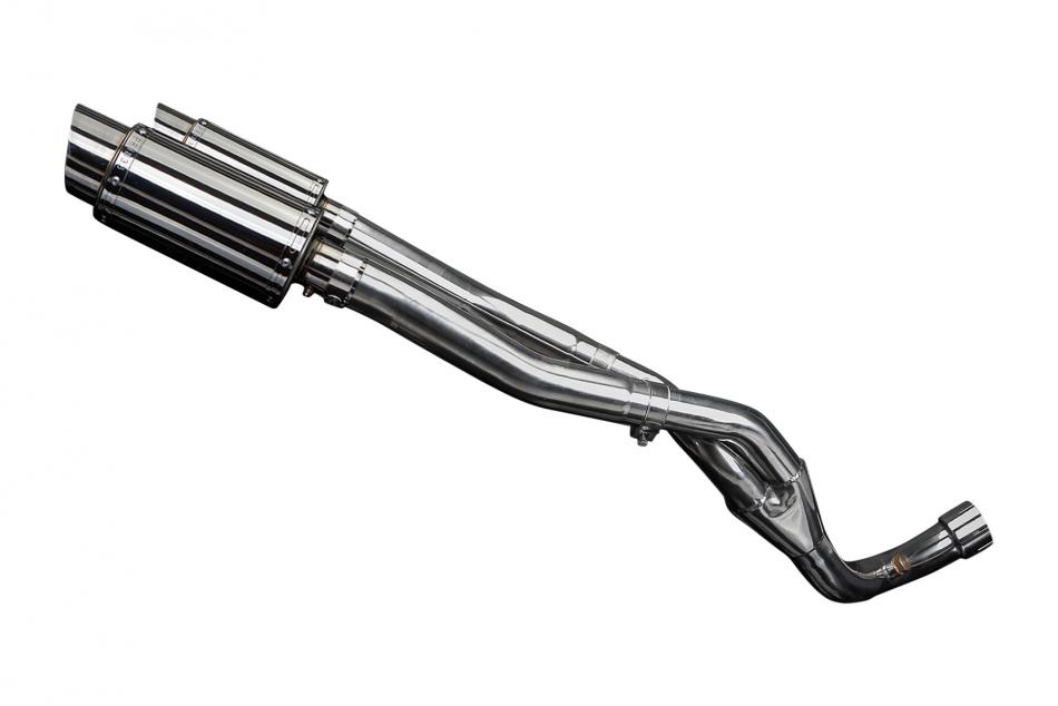 YAMAHA YZF-R1 4C8 2007-08 DECAT 200mm ROUND STAINLESS SILENCER EXHAUST KIT